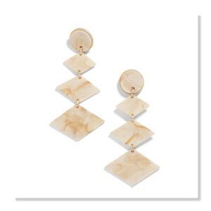 NEW! BaubleBar Shanti Geometric Resin Drop Earrings